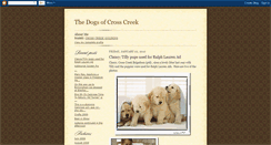 Desktop Screenshot of dogsofcrosscreek.blogspot.com