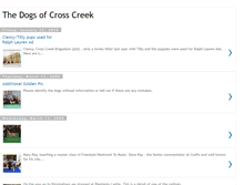 Tablet Screenshot of dogsofcrosscreek.blogspot.com