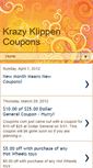 Mobile Screenshot of krazyklippencoupons.blogspot.com