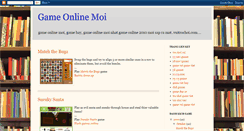 Desktop Screenshot of gameonlinemoi.blogspot.com