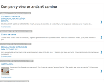 Tablet Screenshot of panvinoycamino.blogspot.com