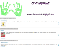 Tablet Screenshot of chemomoms.blogspot.com