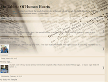 Tablet Screenshot of ontabletsofhumanhearts.blogspot.com