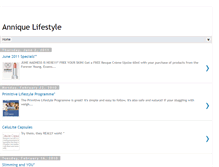 Tablet Screenshot of anniquelifestyle.blogspot.com