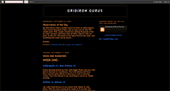 Desktop Screenshot of gridirongurusforever.blogspot.com