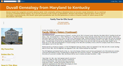 Desktop Screenshot of duvallgenealogy.blogspot.com