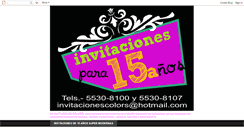 Desktop Screenshot of invitacionescolors.blogspot.com