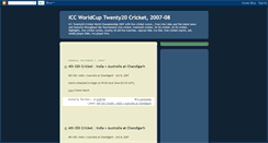 Desktop Screenshot of iccworldcuptwenty20.blogspot.com