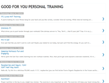 Tablet Screenshot of goodforyoupersonaltraining.blogspot.com