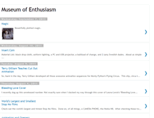 Tablet Screenshot of museumofenthusiasm.blogspot.com