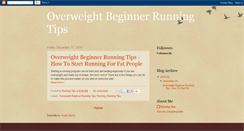 Desktop Screenshot of overweightrunningtips.blogspot.com