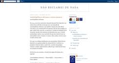 Desktop Screenshot of naoreclameidenada.blogspot.com