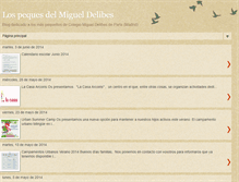 Tablet Screenshot of lospequesdelmigueldelibes.blogspot.com