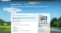 Desktop Screenshot of maniac-cheat.blogspot.com