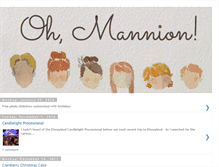 Tablet Screenshot of mannionfam.blogspot.com