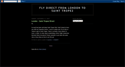 Desktop Screenshot of flydirectsainttropez.blogspot.com