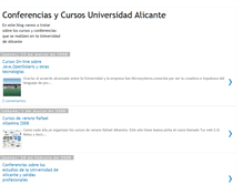 Tablet Screenshot of conferenciasycursosua.blogspot.com