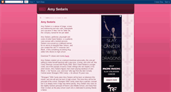 Desktop Screenshot of amysedarisinfo.blogspot.com