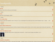 Tablet Screenshot of kotakpantih.blogspot.com