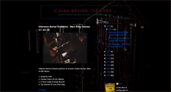 Desktop Screenshot of hidingbehindtheshed.blogspot.com