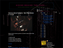 Tablet Screenshot of hidingbehindtheshed.blogspot.com