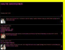 Tablet Screenshot of hautegroceries.blogspot.com