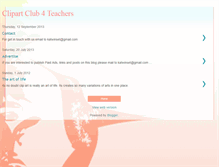 Tablet Screenshot of clipartclub4teachers.blogspot.com