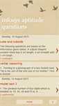 Mobile Screenshot of infosysaptitudequestions.blogspot.com