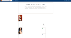 Desktop Screenshot of bestbodypiercing.blogspot.com