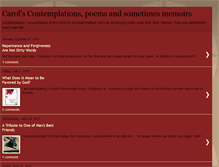 Tablet Screenshot of carolscontemplations.blogspot.com
