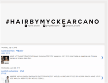 Tablet Screenshot of hairbymyckearcano.blogspot.com