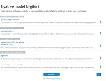 Tablet Screenshot of fiyatmodel.blogspot.com