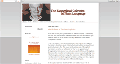Desktop Screenshot of evangelicalcalvinist.blogspot.com