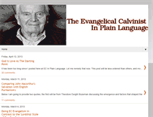 Tablet Screenshot of evangelicalcalvinist.blogspot.com