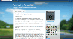 Desktop Screenshot of celebratingsamantha.blogspot.com