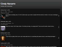 Tablet Screenshot of cindynavarro.blogspot.com