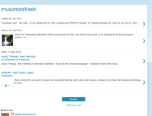 Tablet Screenshot of musictorefresh.blogspot.com