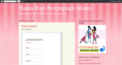 Desktop Screenshot of nama-nama-bayi-perempuan.blogspot.com