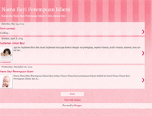 Tablet Screenshot of nama-nama-bayi-perempuan.blogspot.com