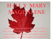 Tablet Screenshot of holy-mary-magdalene.blogspot.com