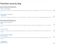 Tablet Screenshot of pranithasecurityblog.blogspot.com
