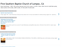 Tablet Screenshot of firstsouthernbaptistlompoc.blogspot.com