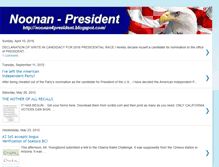 Tablet Screenshot of noonan4president.blogspot.com