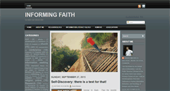 Desktop Screenshot of informingfaith.blogspot.com