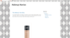 Desktop Screenshot of makeupmaniaco.blogspot.com