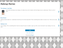Tablet Screenshot of makeupmaniaco.blogspot.com
