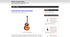 Desktop Screenshot of electricguitaracoustic.blogspot.com