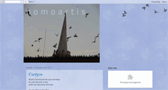 Desktop Screenshot of homoartis.blogspot.com