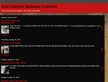 Tablet Screenshot of anti-calechedefensecoalition.blogspot.com