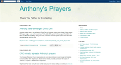 Desktop Screenshot of anthonysprayers.blogspot.com